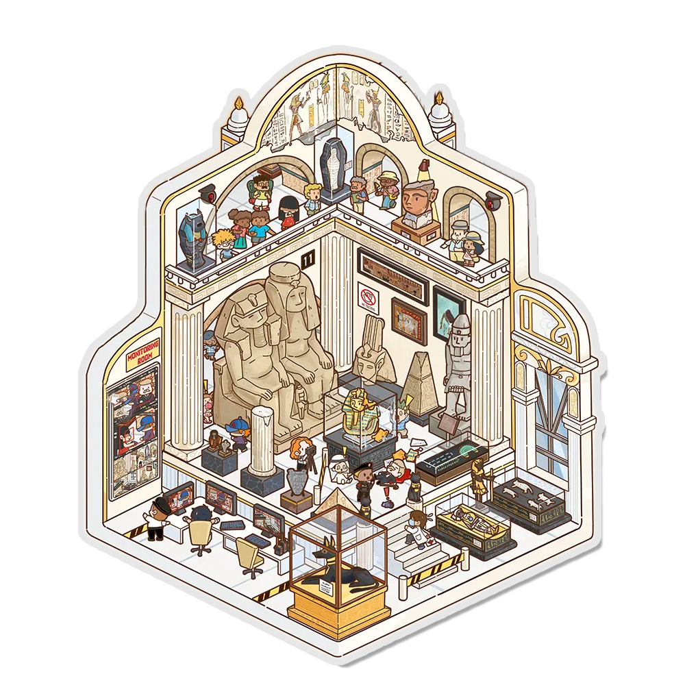 Pharaoh's Curse 3D Miniature Scene Sticker 