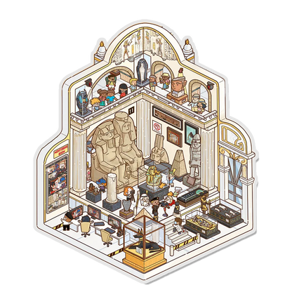 Pharaoh's Curse 3D Miniature Scene Sticker 