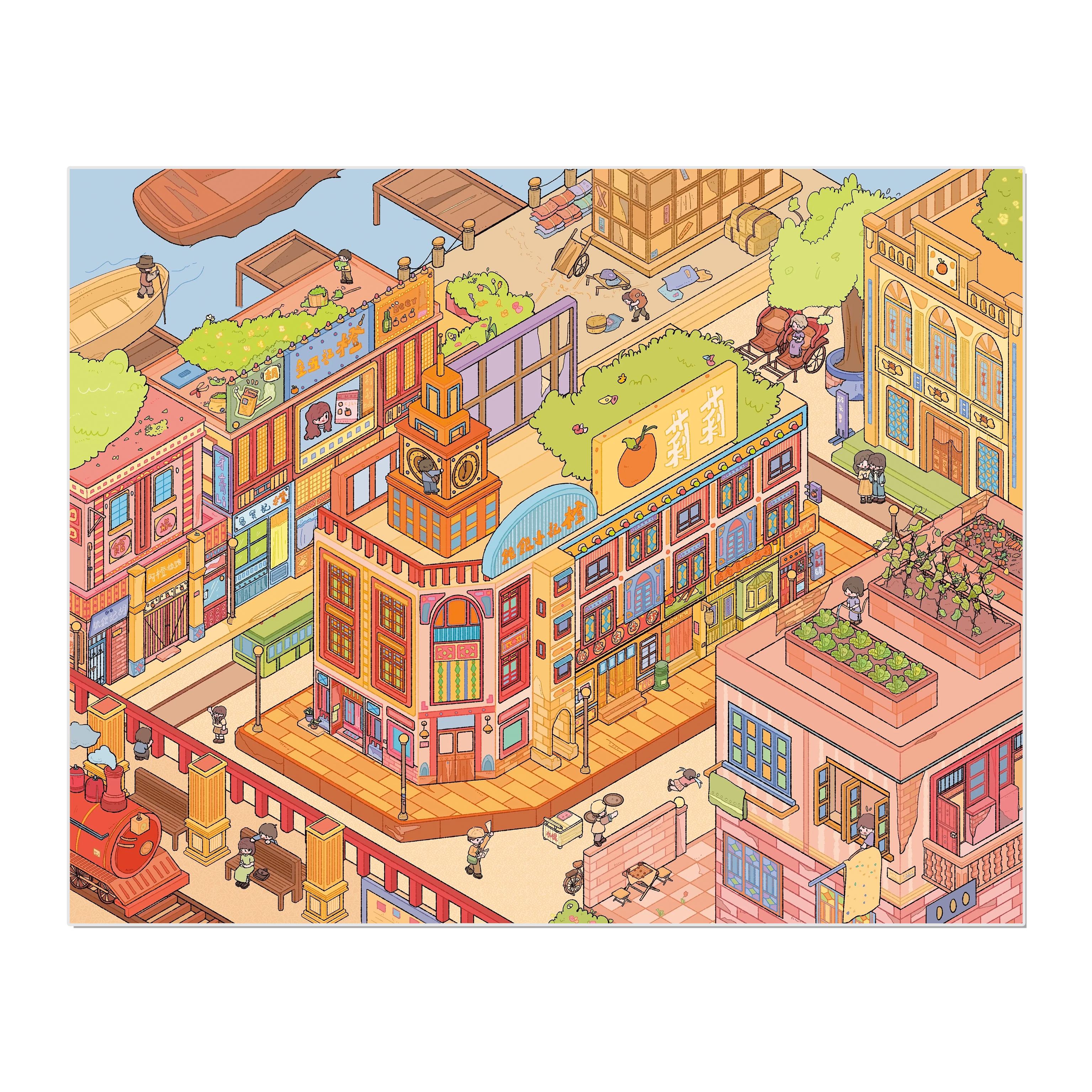 REPUBLIC LANE 3D Miniature Scene Sticker 