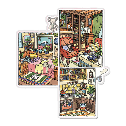 Romantic Shots 3D Miniature Scene Sticker 
