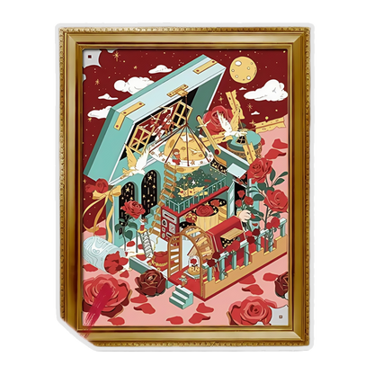 Rose Juvenile 3D Scene Sticker 