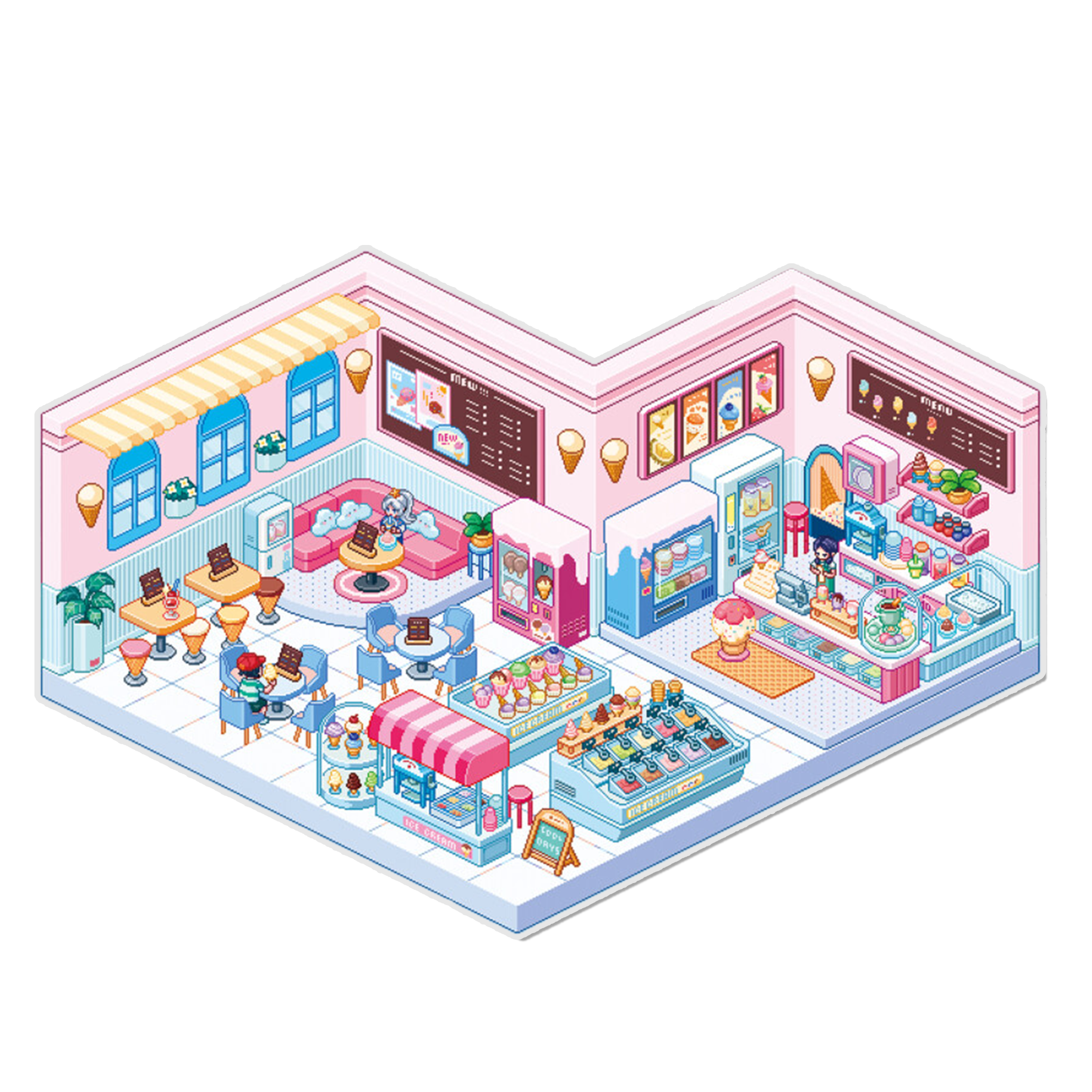 Starlight Shivers 3D Miniature Scene Sticker 