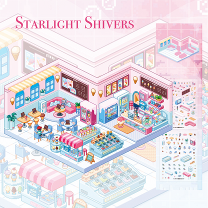 Starlight Shivers 3D Miniature Scene Sticker 