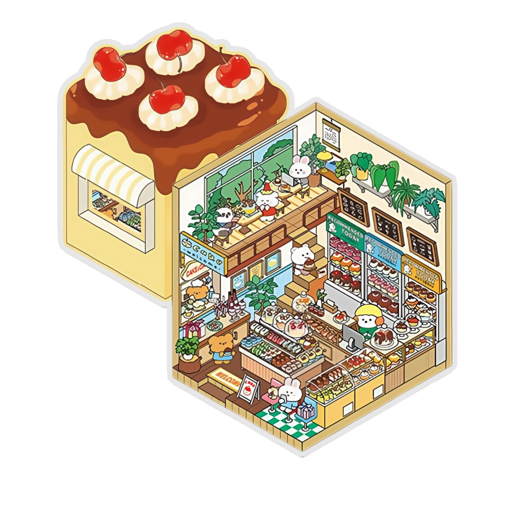 Sweet Joy 3D Scene Sticker 