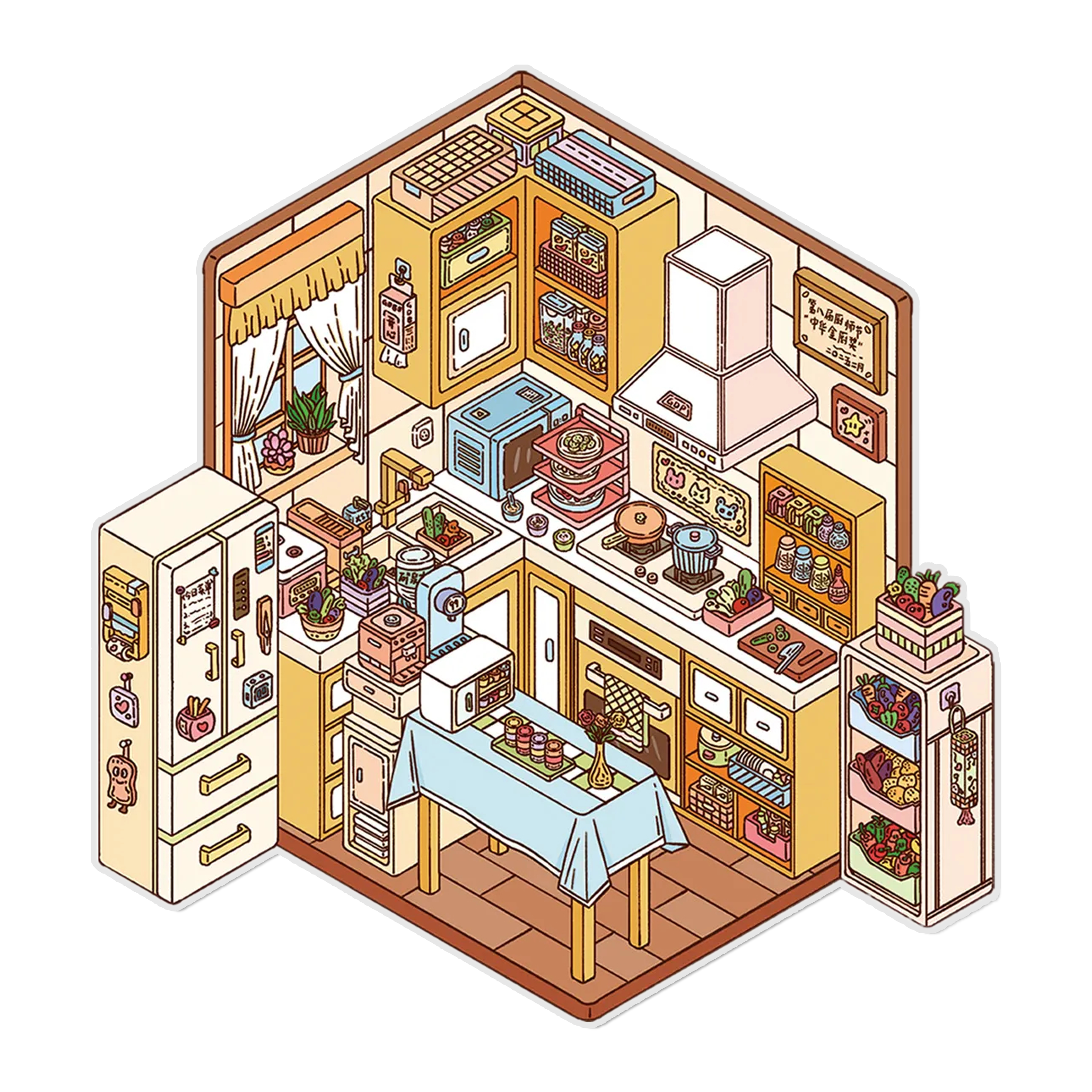 The Nookery 3D Miniature Scene Sticker 