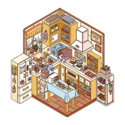 The Nookery 3D Miniature Scene Sticker 