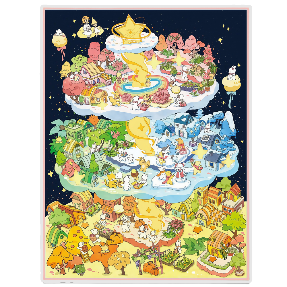 Time Magic World 2.5D Scene Sticker 