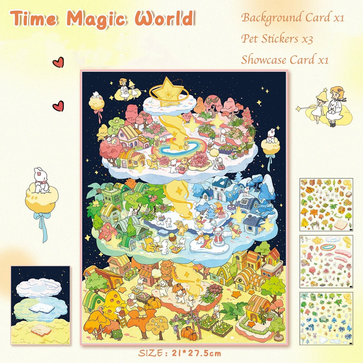 Time Magic World 2.5D Scene Sticker 