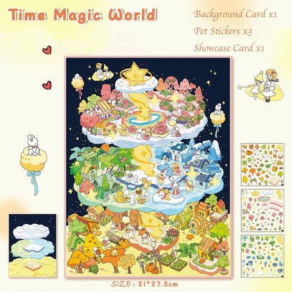 Time Magic World 2.5D Scene Sticker 