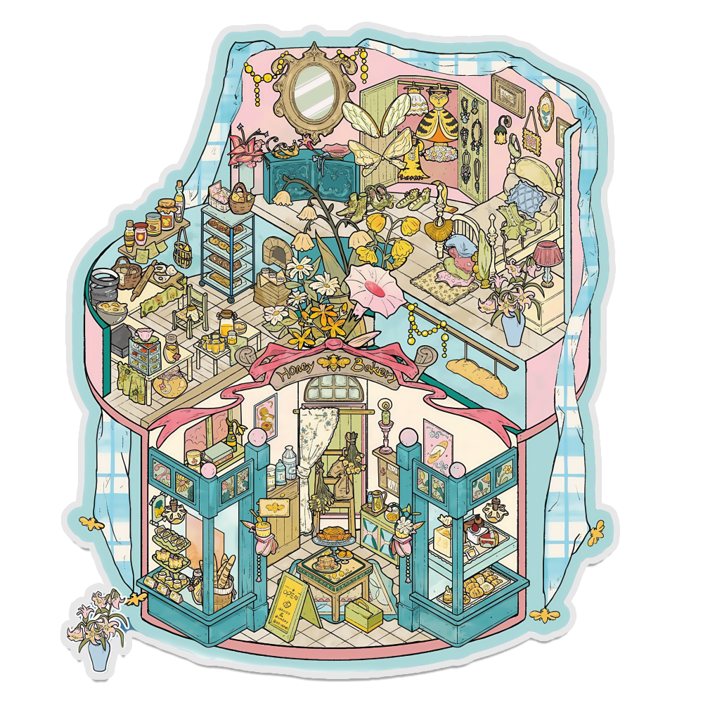 Bee Sprite 3D Scene Sticker 