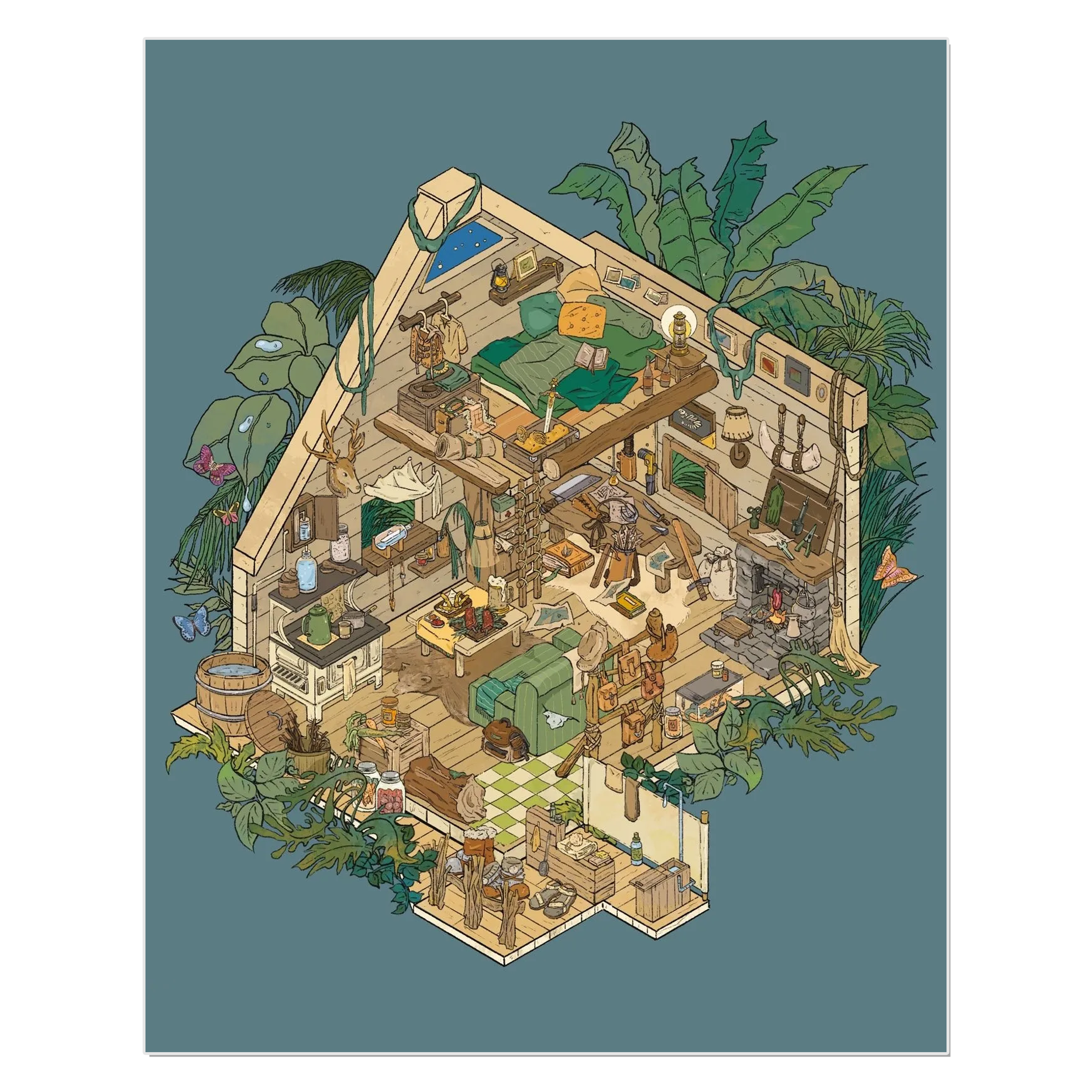 WILDWARDEN 3D Miniature Scene Sticker 