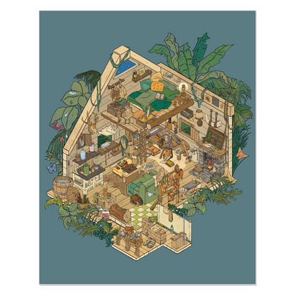 WILDWARDEN 3D Miniature Scene Sticker 