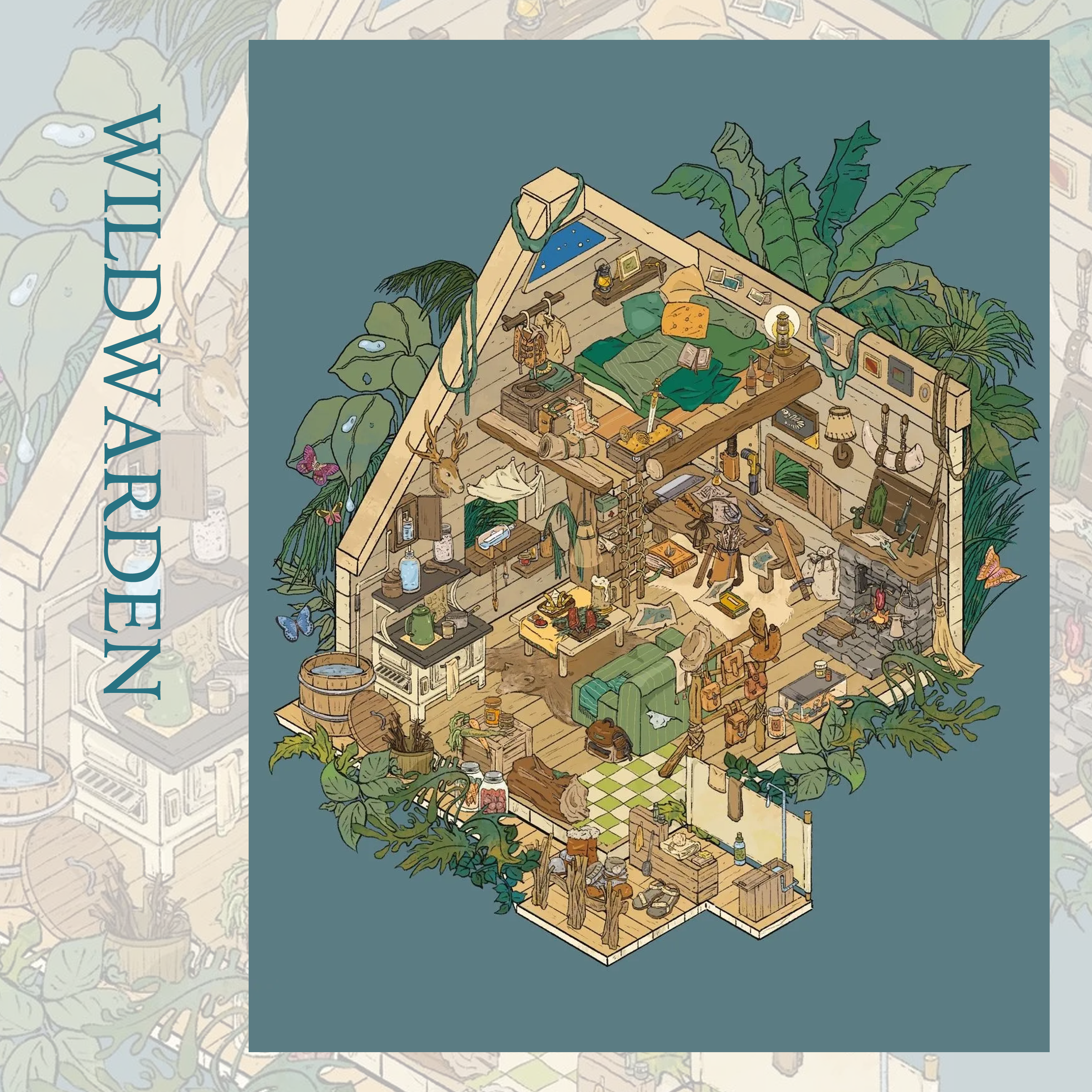 WILDWARDEN 3D Miniature Scene Sticker 