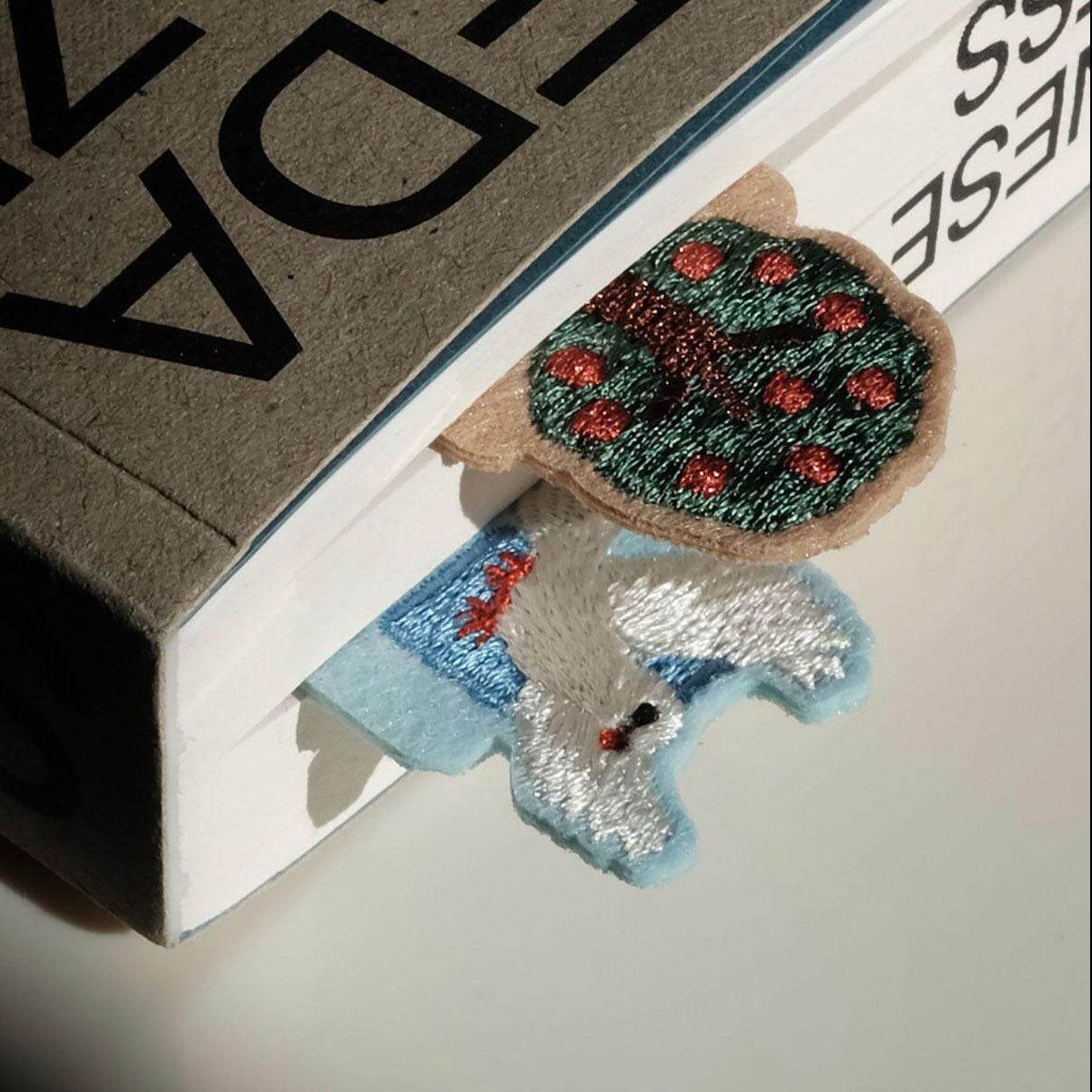 Life Tree Felt Hand-Embroidered Bookmark