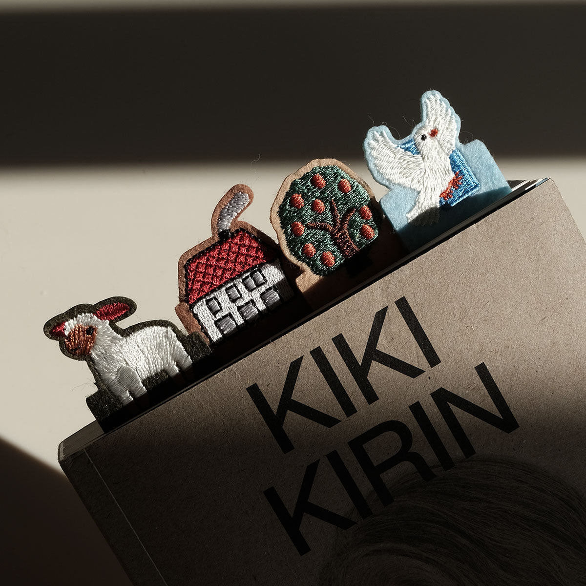 Felt Hand-Embroidered Bookmark Set of 4