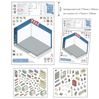 Moonlight Store Shop Scene Stickers