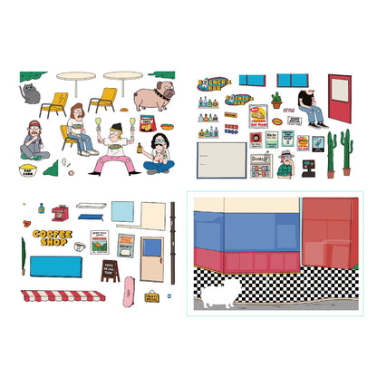 Good Vibes Only 2.5D Miniature Scene Sticker 