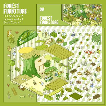Forest Furniture Store 3D Scene Sticker 