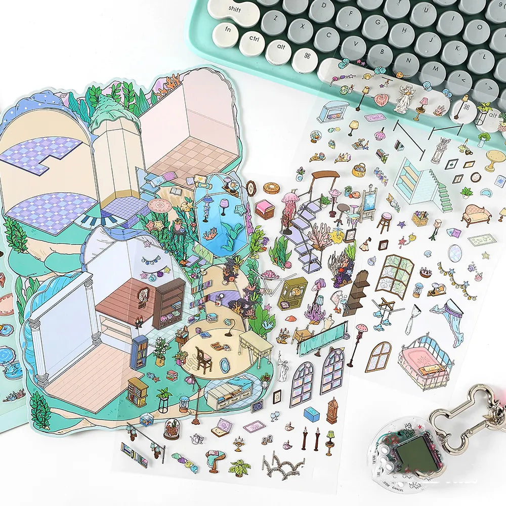 Abyss Dwellers 3D Scene Sticker 