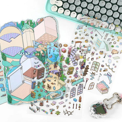 Abyss Dwellers 3D Scene Sticker 