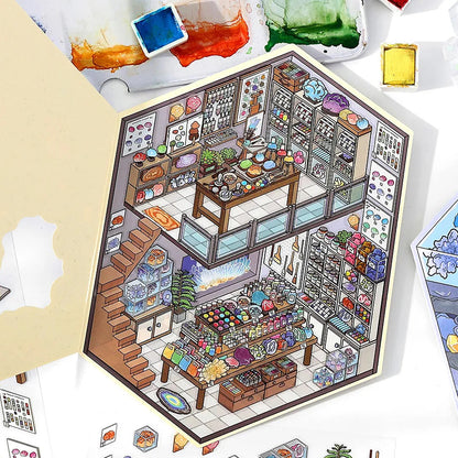 Rock Palette 3D Scene Sticker 