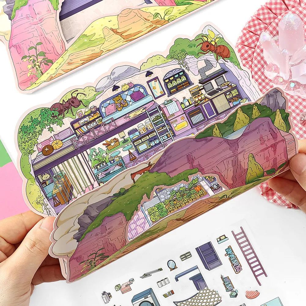 Stone Pit 3D Scene Sticker 