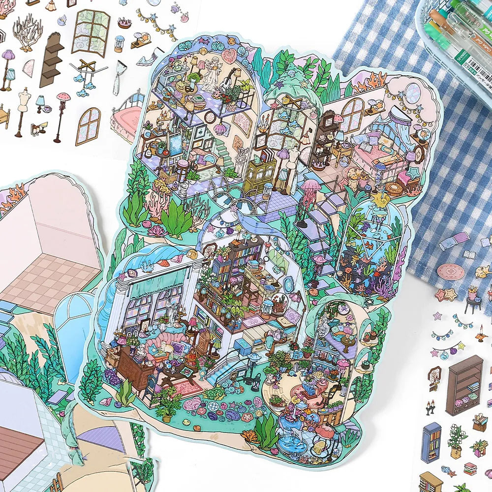 Abyss Dwellers 3D Scene Sticker 