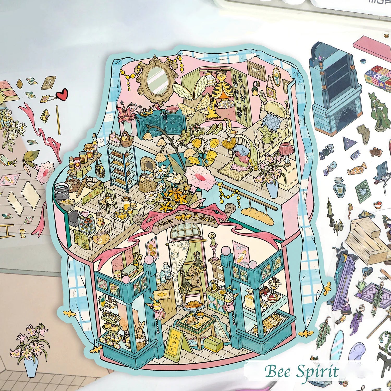 Bee Sprite 3D Scene Sticker 