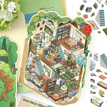 Subterran Shelter 3D Scene Sticker 