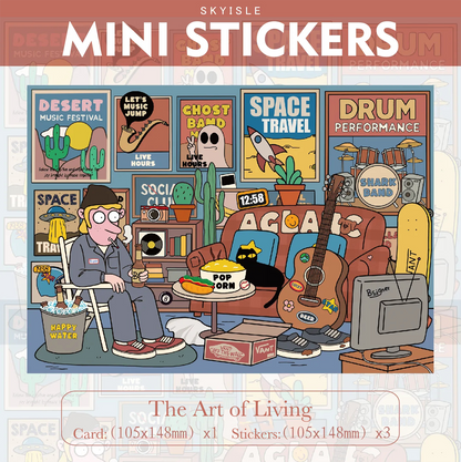 The Art of Living 2.5D Miniature Scene Sticker 