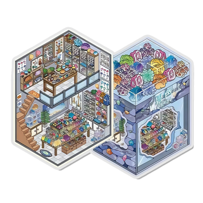 Rock Palette 3D Scene Sticker 
