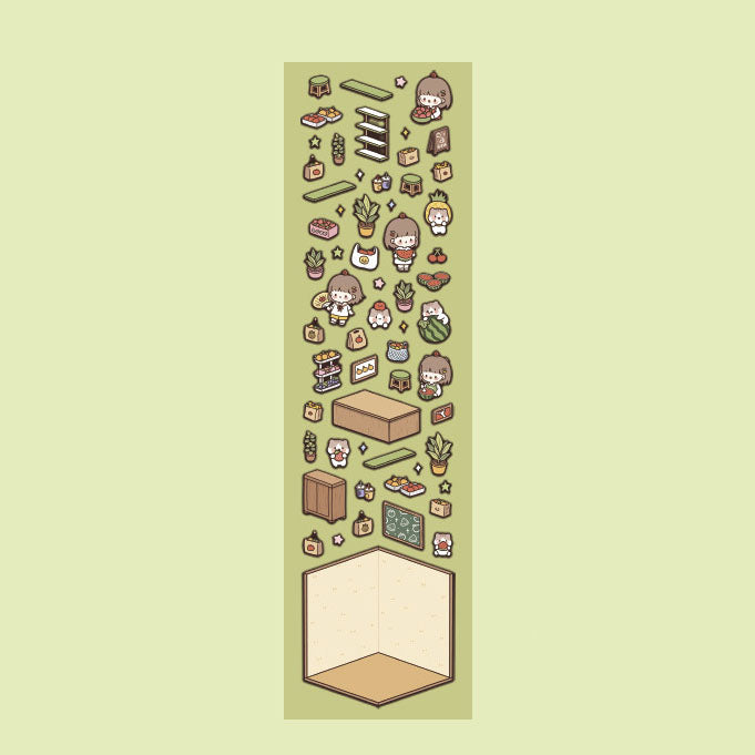 Fruit Sweetheart Shop DIY Mini Scene Stickers 