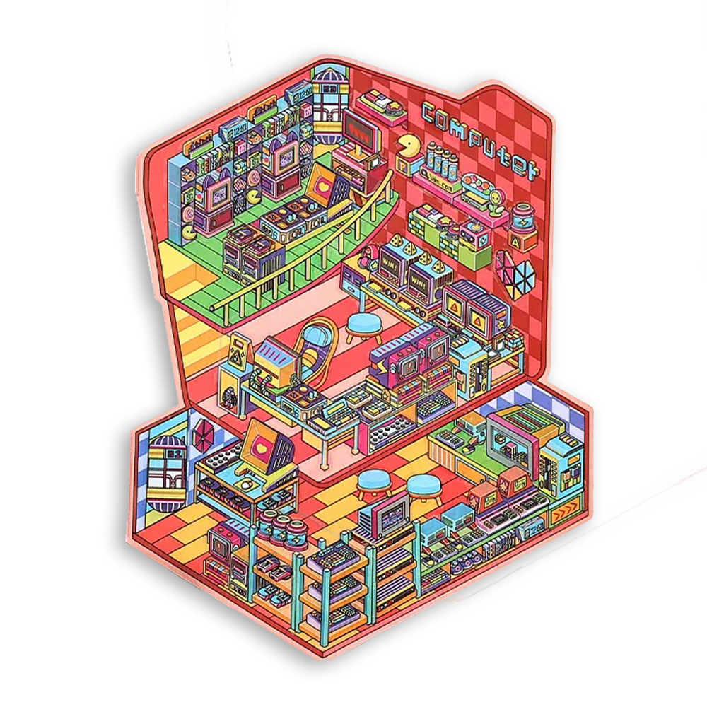 Gaming room Shop Scene Stickers