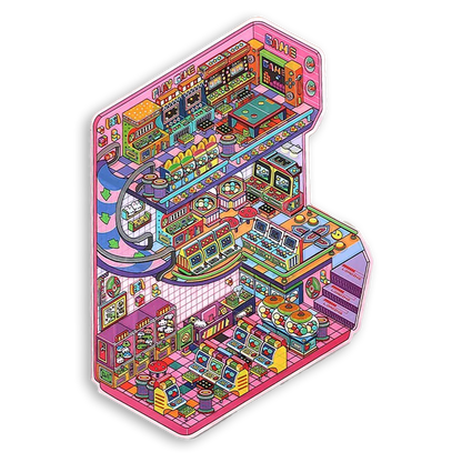 Arcade Shop Scene Stickers