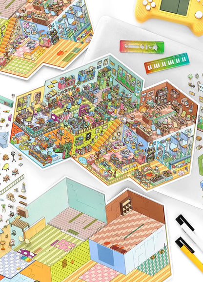 Pet Store Shop Scene Stickers