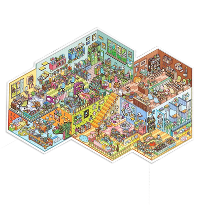 Pet Store Shop Scene Stickers