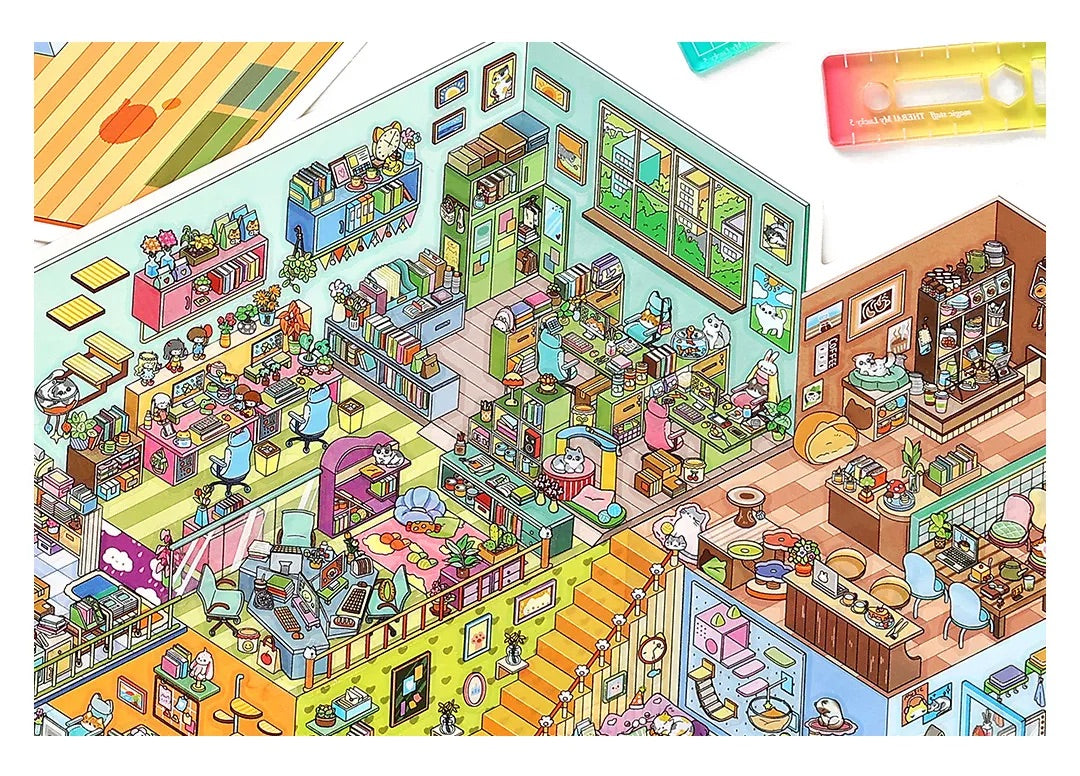 Pet Store Shop Scene Stickers