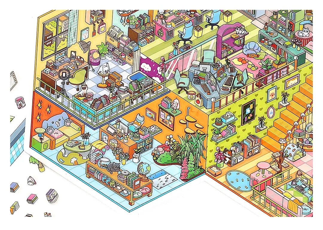 Pet Store Shop Scene Stickers