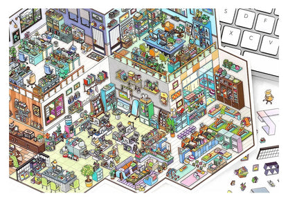 Office Daily Shop Scene Stickers