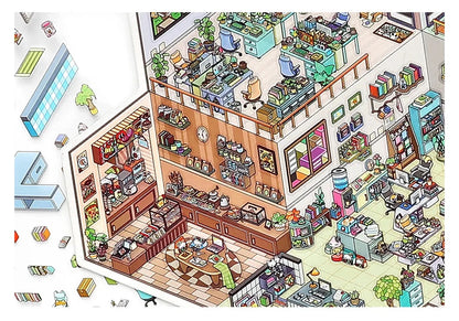 Office Daily Shop Scene Stickers