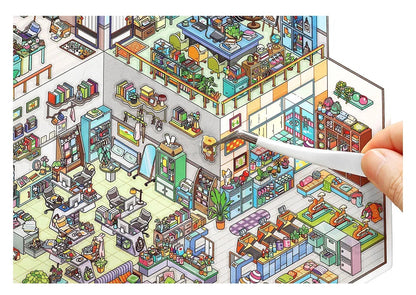 Office Daily Shop Scene Stickers