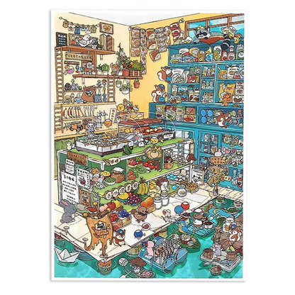 Raccoon Boss’s Trading Market Shop Scene Stickers
