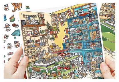 Raccoon Boss’s Trading Market Shop Scene Stickers