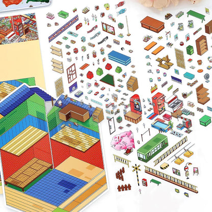 General Store Shop Scene Stickers