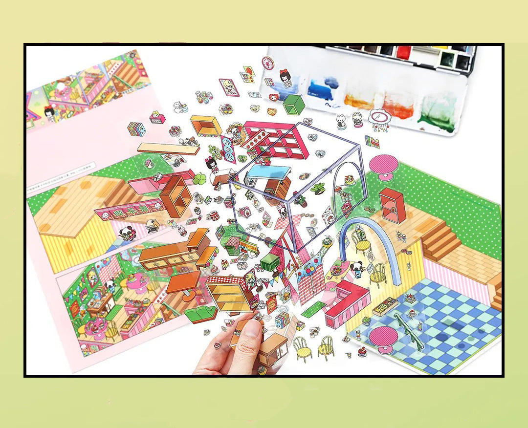 Wagashiya Shop Scene Stickers