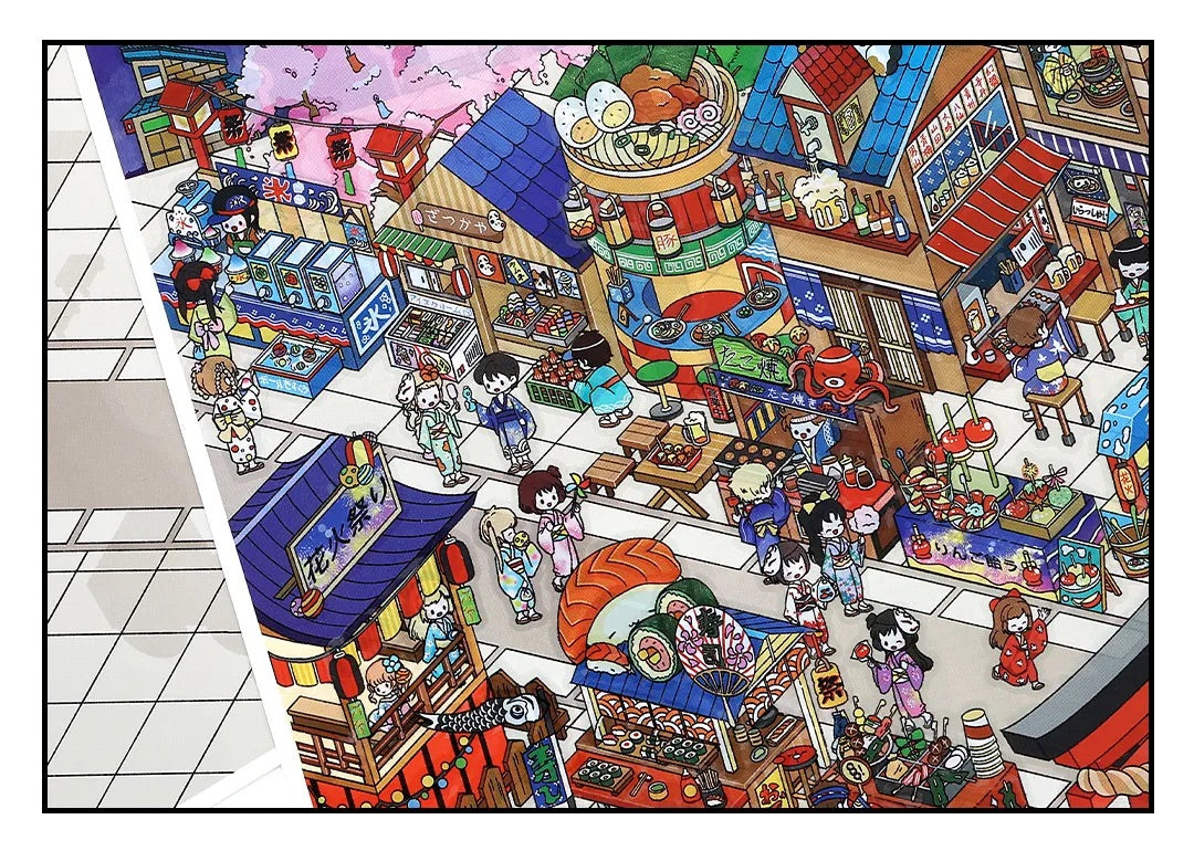 Fireworks Festival Shop Scene Stickers