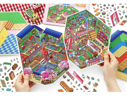 General Store Shop Scene Stickers