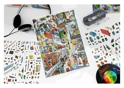 The Hanging City Room Scene Stickers