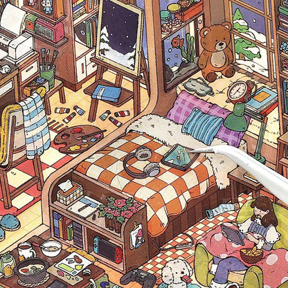 Perceivers' Nest Room Scene Stickers