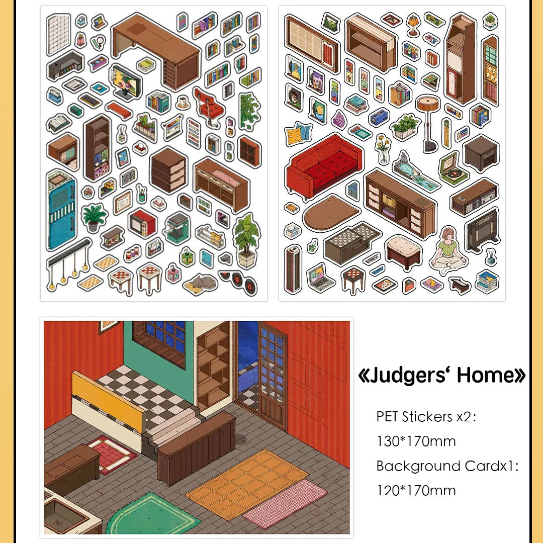 Judgers‘ Home Room Scene Stickers